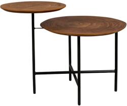 Dutchbone Barna fém dohányzóasztal DUTCHBONE Mathison 75 x 48, 5 cm (2300173)