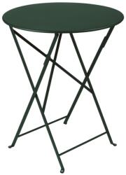 Fermob Sötétzöld fém összecsukható asztal Fermob Bistro Ø 60 cm (FB-0245-02)