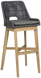 Bizzotto Sötétszürke fonott kerti bárszék Bizzotto Hespari 112 cm (BI-0804735)