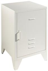 VIPACK Fehér fém éjjeliszekrény Vipack Bronxx 40 x 40 cm (BRNA1114)