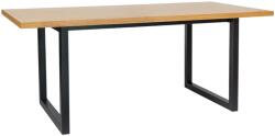 Woodman Tölgy hornyolt étkezőasztal Woodman Camden nyírfa alappal 180 x 90 cm (254210701012)