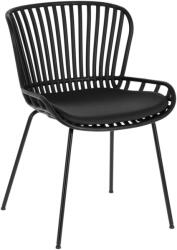 Kave Home Fekete műanyag étkezőszék Kave Home Surpik (LF-CC1745S02)