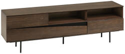 Kave Home Sötétbarna diófa TV állvány Kave Home Vágott 180 x 40 cm (LF-CC1903M01)
