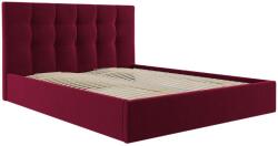 Micadoni Piros bársony franciaágy MICADONI Phaedra 180 x 200 cm (MICBF18065PHAE2)