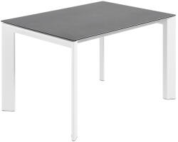Kave Home Antracitszürke kerámia összecsukható étkezőasztal Kave Home II. tengely. 140/200 x 90 cm, fehér alap (LF-CC0179VR)