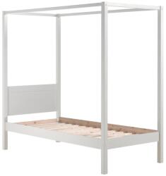 VIPACK Fehér fenyő baldachinos ágy Vipack Pino 90 x 200 cm (PIHB9014)