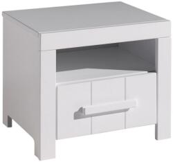 VIPACK Fehérre lakkozott éjjeliszekrény Vipack Erik 50 x 39 cm (ERNA1214)