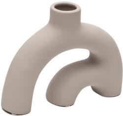 Kave Home Bézs kerámia váza Kave Home Llafranc 15 cm (LF-D1300020KK12)