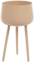 Kave Home Bézs fém virágcserép Kave Home Apia Ø 15 cm (LF-LH0154R12)