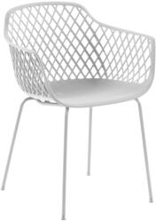 Kave Home Fehér műanyag étkezőszék Kave Home Quinn (LF-CC1223S05)
