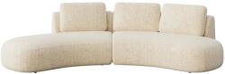 Devichy Bézs bársony sarokkanapé Devichy Bonnie 314 cm, bal (DEVICHY-BONNIE-154A-4L)