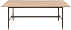 Woodman Tölgyfa étkezőasztal Woodman Jugend II. fém talppal 200x95 cm (222210001162)