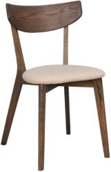 Rowico Home Barna tölgy étkezőszék ROWICO AMI szövet üléssel (RO-113033)