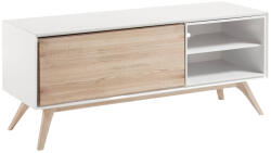 Kave Home Fehérre lakkozott TV-asztal Kave Home Eunice 134 x 45 cm (LF-A792M50)