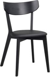 Rowico Home Fekete kőris étkezőszék ROWICO AMI bőr ülőfelülettel (RO-52207)
