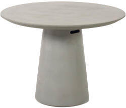 Kave Home Szürke kerek cement kerti étkezőasztal LaForma Itai Ø 120 cm (LF-CC2218PR03)