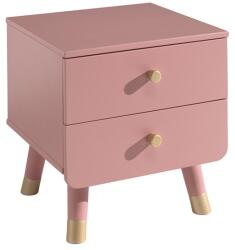 VIPACK Rózsaszín lakkozott éjjeliszekrény Vipack Billy 43, 2 x 40 cm (BINA2213)