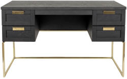 Woodman Diófa íróasztal Woodman Pimlico arany alappal 130 x 62 cm (235001001054)