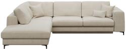 Devichy Bézs szövet sarokkanapé DEVICHY Rothe, bal 302 cm (DEVICHY-ROTHE-40A-4L)
