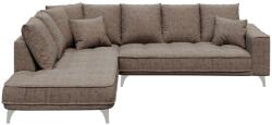Devichy Sötétbézs szövet sarokkanapé DEVICHY Chloe 288 cm, bal (DEVICHY-CHLOE-41A-4L)