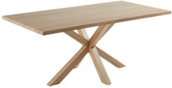 Kave Home Tölgyfa étkezőasztal Kave Home Argo 200 x 100 cm természetes fém talppal (LF-C429M46)