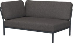 HOUE Level szürke szövet sarokmodul 140 x 95 cm, bal (12202-9851)