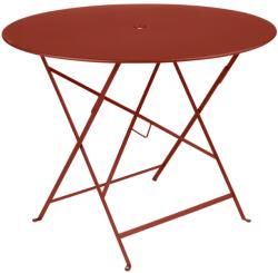Fermob Okkervörös fém összecsukható asztal Fermob Bistro Ø 96 cm (FB-0235-20)