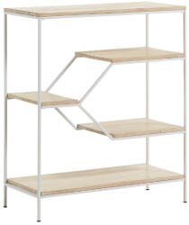 Kave Home Fehér fémpolc Kave Home Tolható 93, 5 x 80 cm (LF-CC0364R33)
