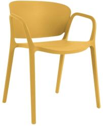 Kave Home Sárga műanyag kerti szék Kave Home Ania (LF-CC6094S31)