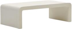 Kave Home Fehér cement dohányzóasztal Kave Home Aiguablava 135 x 65 cm (LF-J0300041PR05)