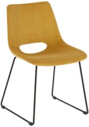 Kave Home Zahara mustársárga kordbársony étkezőszék (LF-CC0826PN81)