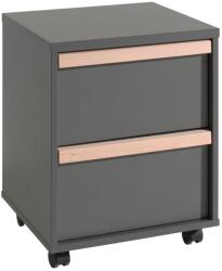 VIPACK Szürke mobil szekrény fiókokkal Vipack London 48, 1 x 44 cm (LDRK1280)