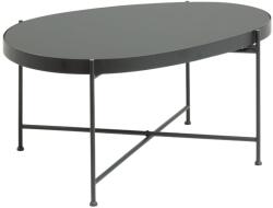 Kave Home Fekete üveg dohányzóasztal Kave Home Marlet 82 x 55 cm (LF-CC0782R01)