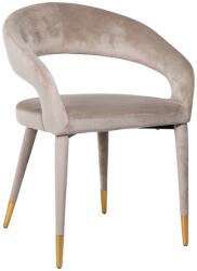 Richmond Bézs bársony étkezőszék Richmond Gia (RI-S4534-KHAKI-VELVET)