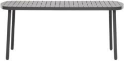 Kave Home Sötétszürke fém kerti étkezőasztal Kave Home Joncols 180 x 90 cm (LF-J0800007NN02)