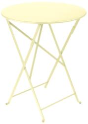 Fermob Citromsárga fém összecsukható asztal Fermob Bistro Ø 60 cm (FB-0245-A6)