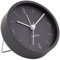 Present Time Fekete fém ébresztőóra Tagia (KA5736BK)