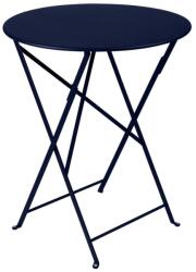 Fermob Sötétkék fém összecsukható asztal Fermob Bistro Ø 60 cm (FB-0245-92)