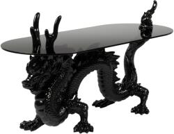 Bold Monkey Fekete üveg dohányzóasztal Bold Monkey Dragonized Bastard 100 x 45 cm (BM23036)