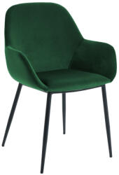 Kave Home Zöld bársony étkezőszék Kave Home Konna (LF-CC0934J06)