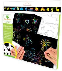 Flair Scratch Art set cu șabloane 5 foi CRE44021