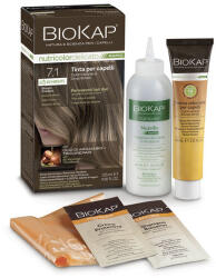 BioKap Nutricolor Rapid Tartós hajfesték Nr 7.1 Swedish Blond 135ml