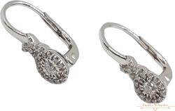 ÉkszerM Fehérarany Brill Köves Fülbevaló AU 85122