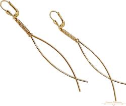 ÉkszerM Arany Lógós Fülbevaló AU 83488