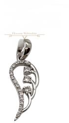 ÉkszerM Fehérarany Angyalszárny Medál AU 78352