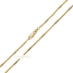 ÉkszerM Arany Tömör Lánc (méret: 50) AU 81008