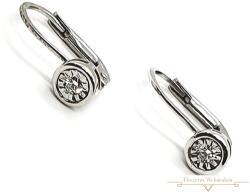 ÉkszerM Fehérarany Brill Köves Fülbevaló AU 47689