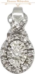 ÉkszerM Fehérarany Brill Köves Medál AU 85125