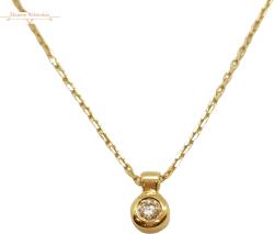 ÉkszerM Arany Brill Köves Lánc (méret: 42) AU 81573