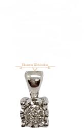 ÉkszerM Fehérarany Brill Köves Medál AU 85126